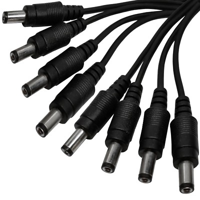 1 to 8 Way Channel DC Power Splitter Adapter Cable Cord for CCTV Security Camera