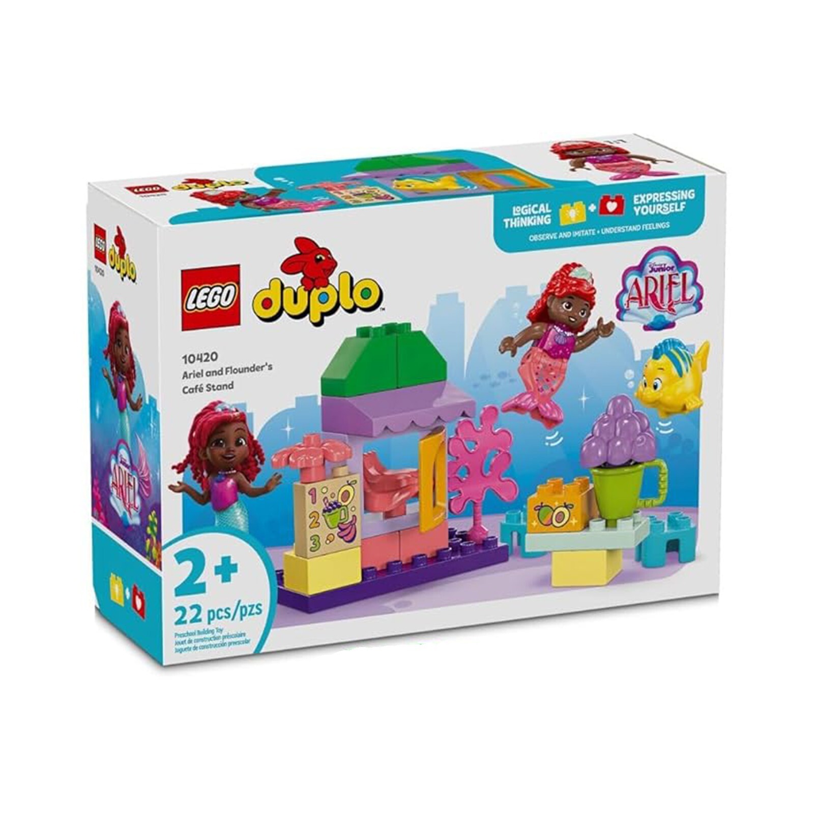 Конструктор LEGO Disney Junior Ариэль и Камбала для кафе, 10420 НОВЫЙ