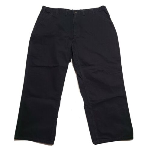Carhartt Mens Sz 44x30 B11 BLK Carpenter Dungaree Fit Pants Carhartt Mens Sz 44x30 B11 BLK Carpenter Dungaree Fit Pants