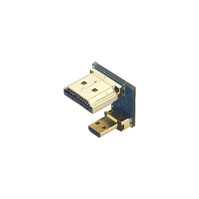For Raspberry Pi 4B Micro HDMI to HDMI Converter HDMI Display Screen Adapter