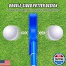 PGM Adjustable Two-Way Golf Putter for Men, Women, and Juniors - Ambidextrous Golf Club with Adjustable Height (54cm - 92cm) and TPR Anti-Slip Grip, Black/Red/Blue, Available in 1, 2, or 3 Pieces