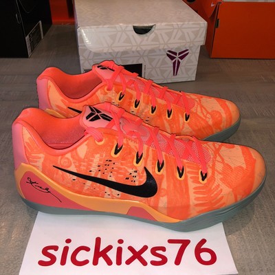 DS Men's NIKE KOBE IX 'Peach Mango' Sz 11/EUR 45 [646701 880] 9