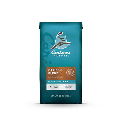 Caribou Coffee Caribou Blend Whole Bean Coffee Premium Medium Roast Coffee Beans