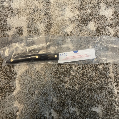 Cutco 3" Gourmet Paring Knife with Black Handle  4120  Made in USA