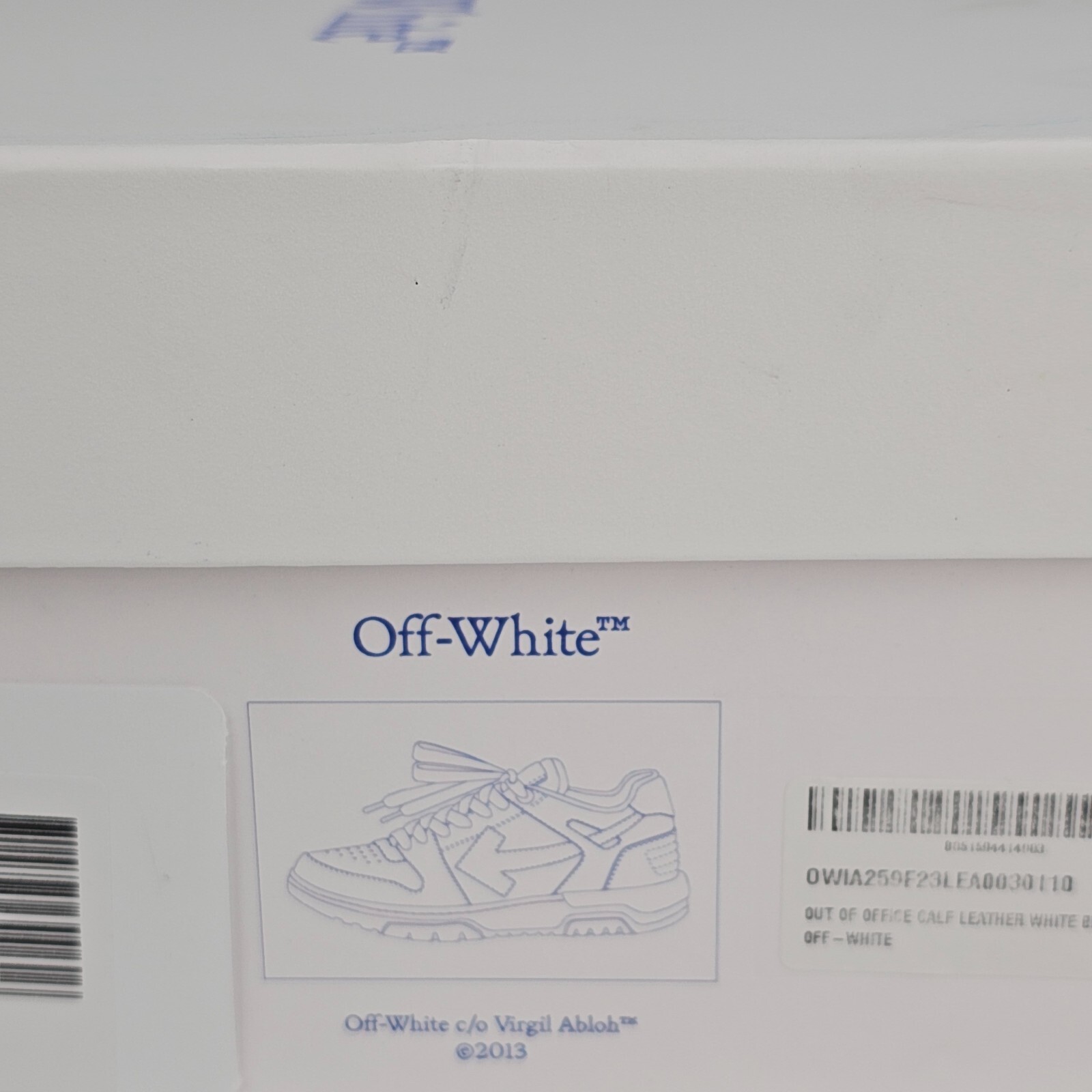 Pre-owned Off-white Out Of Office Women's White/black Sneakers