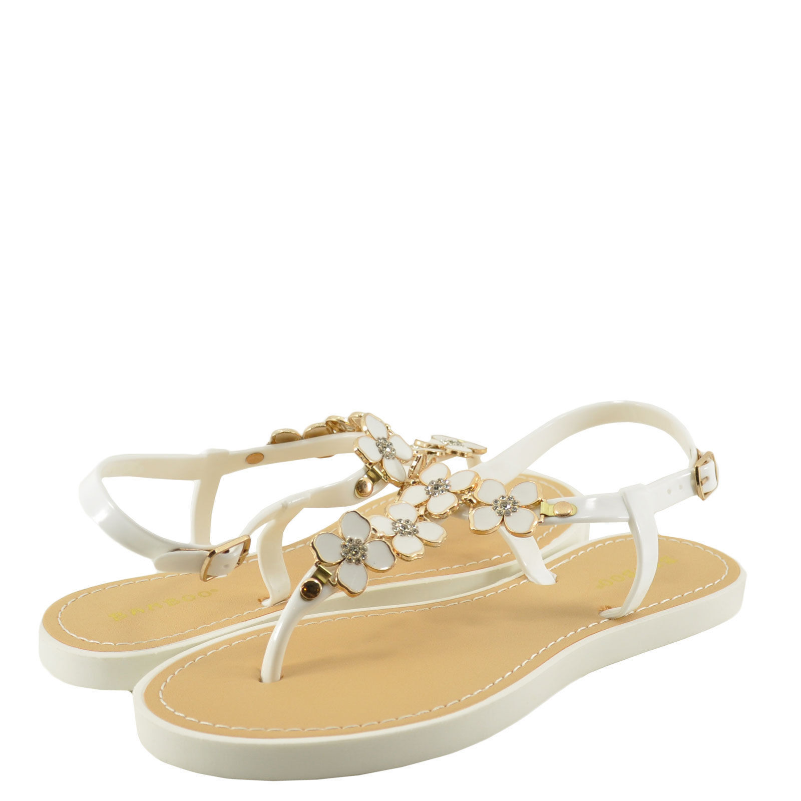 竹制女式休闲凉鞋和拖鞋