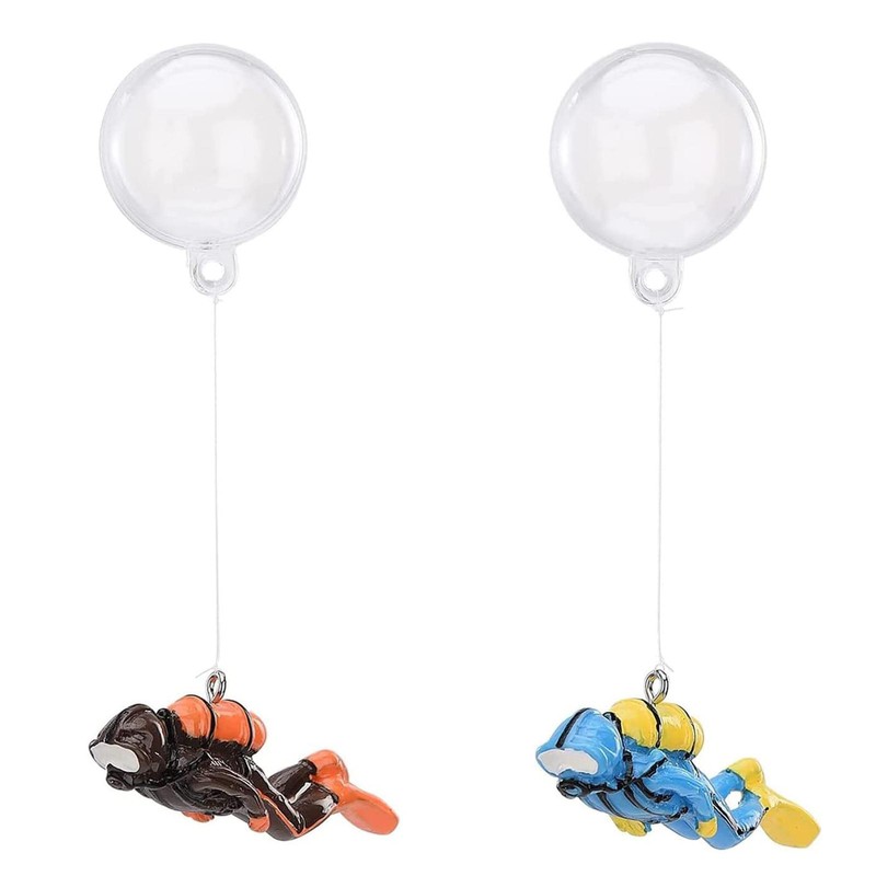 Floating Fish Tank Decor Small Diver Aquarium Decor for All Kinds of Fish
