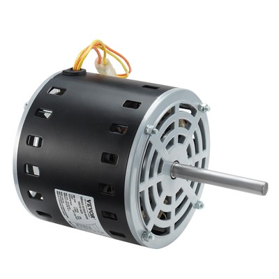 VEVOR 1/2HP Furnace Blower Motor 208-230V 2.7A 1075RPM 5 Speeds 48 Frame 1 Phase