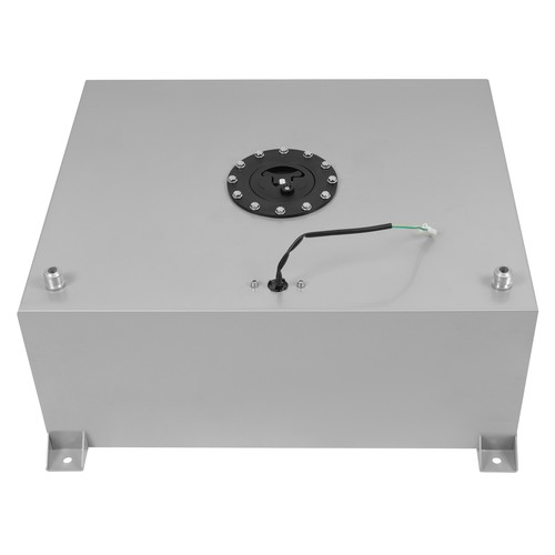 20 Gallon Aluminum Polished Race Drift Fuel Cell Tank Level Sender Lightweight