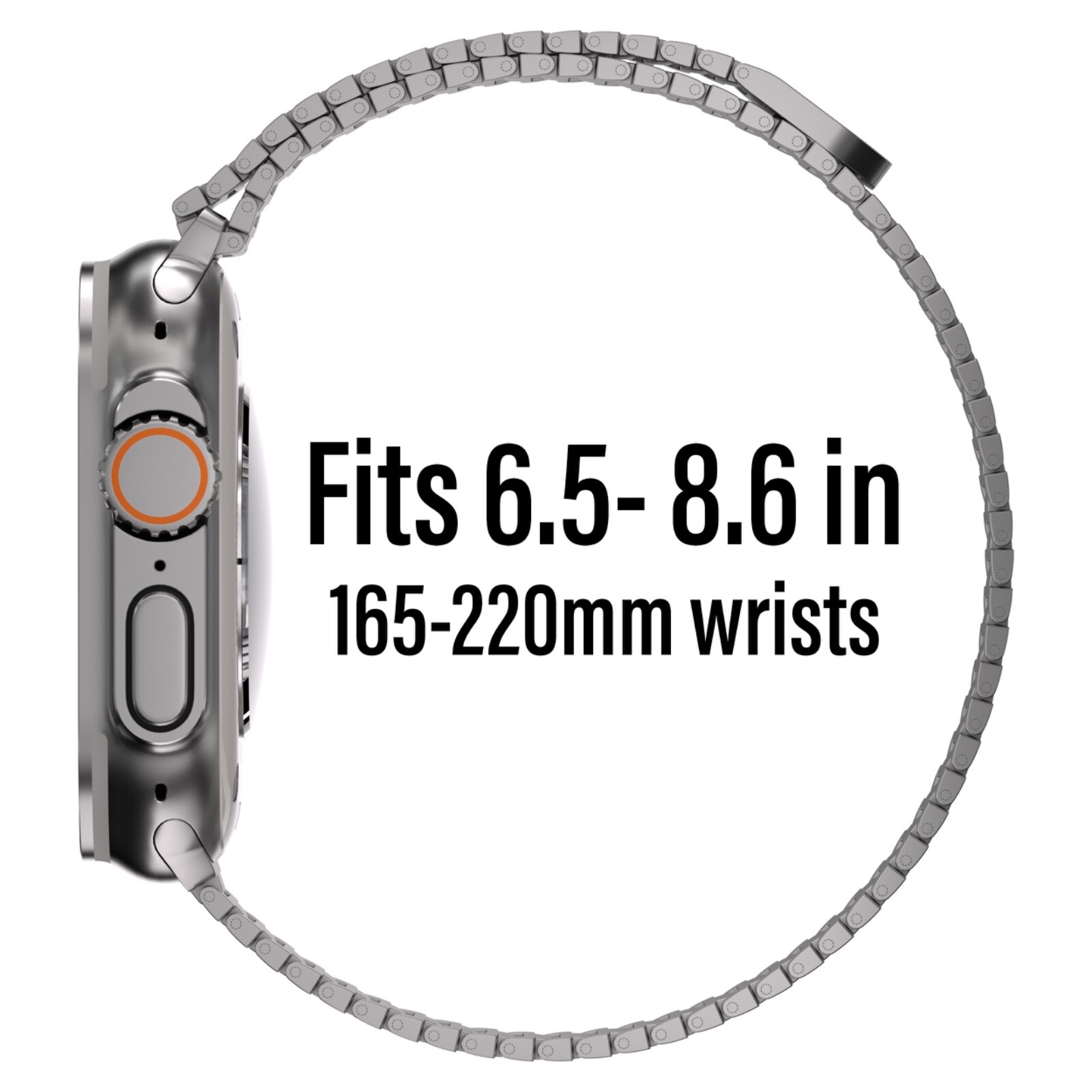 Apple Watch Ultra 2 Milanese Loop - Titanium Color Matching Band for Ultra 2 / 1