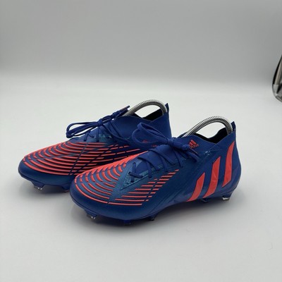 Adidas Predator Edge.1 Low FG Mens Size7.5 blue and red soccer cleats 