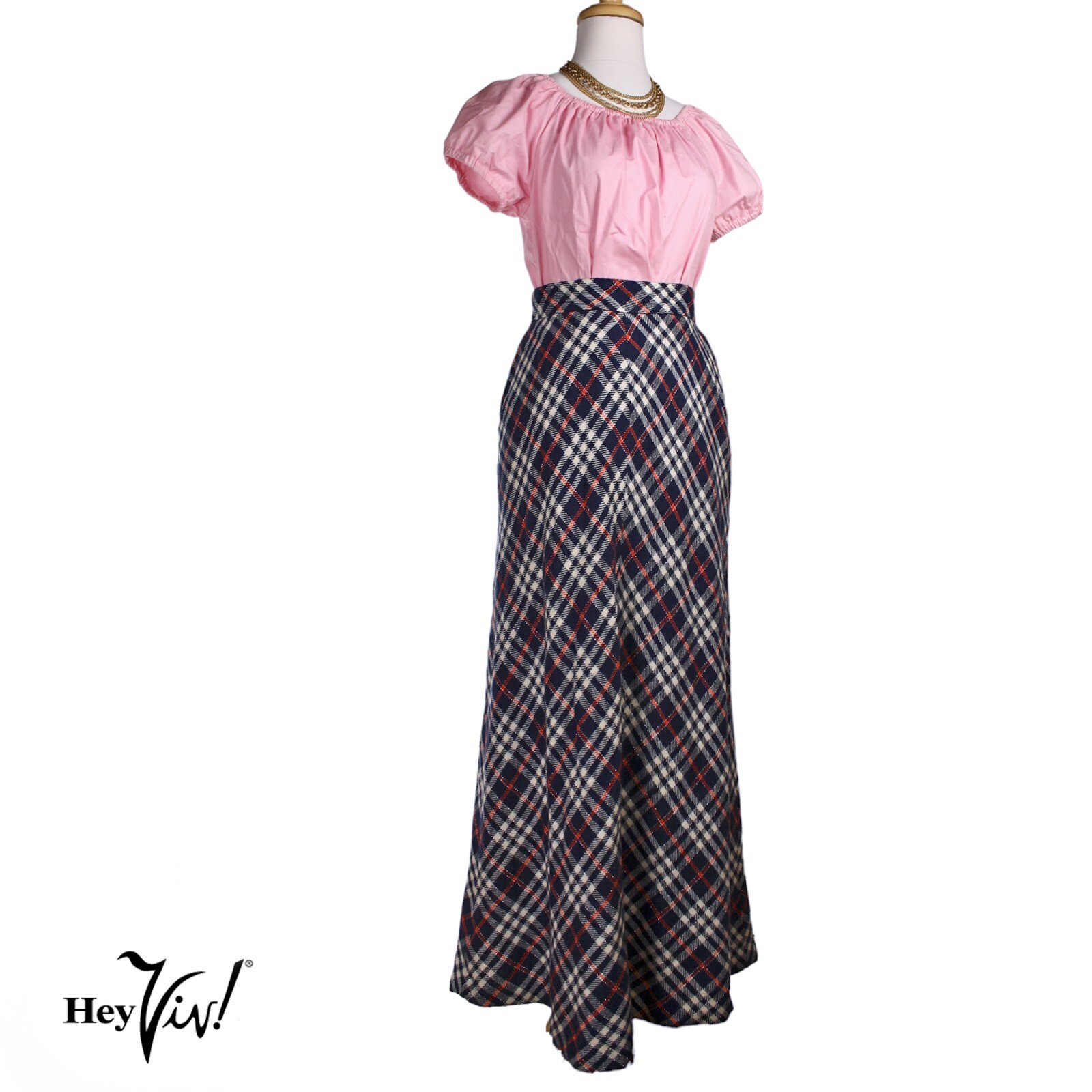 Herlipto Plaid Long Skirt 【beige/Sサイズ】 Herlipto Plaid Long Skirt 【beige/Sサイズ】