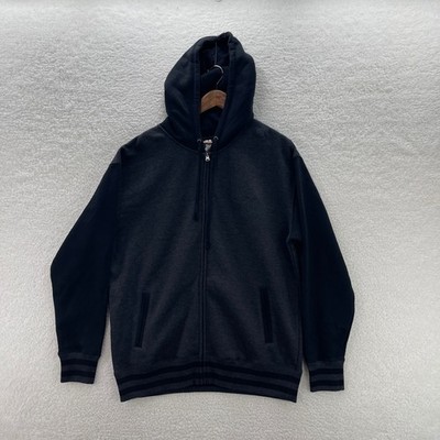 Tool Band Hoodie Mens XL Gray Black Full Zip Metal Grunge Psychedelic Rock Punk