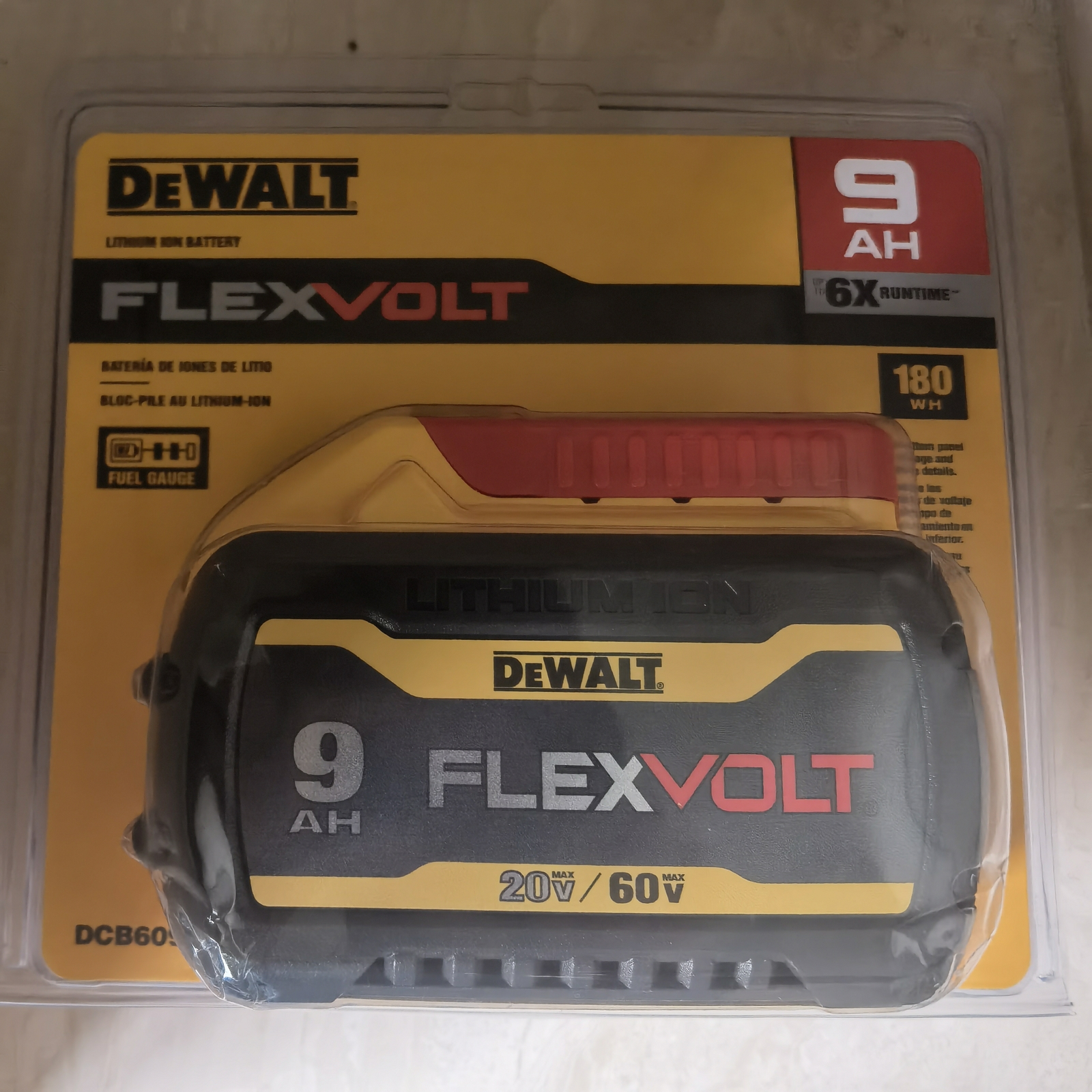 DEWALT DCB609 20V/60V MAX FLEXVOLT 9.0Ah Lithium-Ion Battery