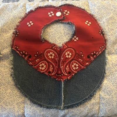 Cowboy Denim Baby Bib 