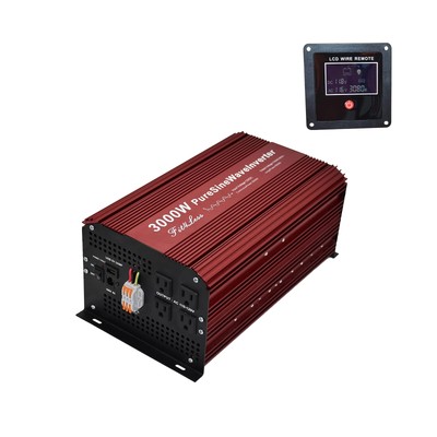DC12V to AC110V60Hz Pure SINE Wave Power Inverter with Continuous Output Powe...