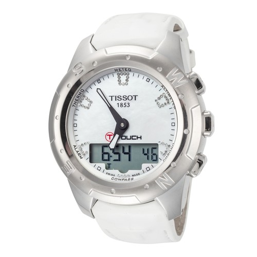 Женские кварцевые часы Tissot T-Touch 44 мм T0472204611600