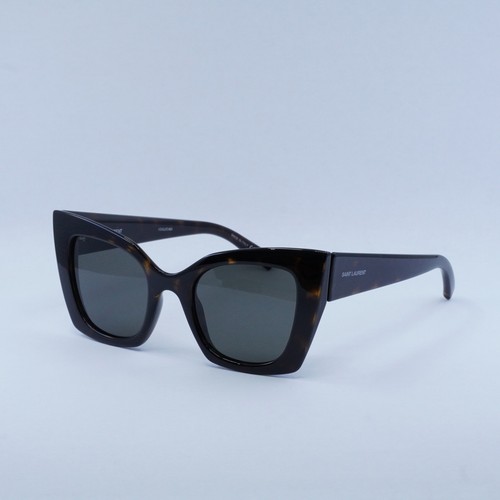 Pre-owned Saint Laurent Sl552 008 Dark Havana/grey 51-22-145 Sunglasses Authentic In Gray