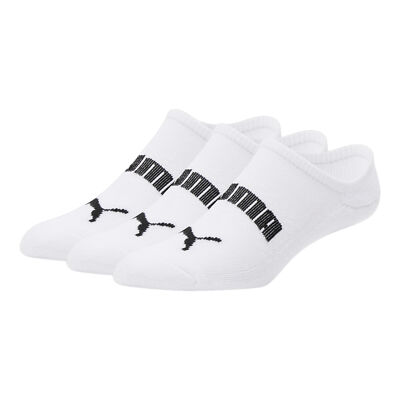 PUMA Men's Half-Terry No-Show Socks [3 Pairs] White Size 10-13
