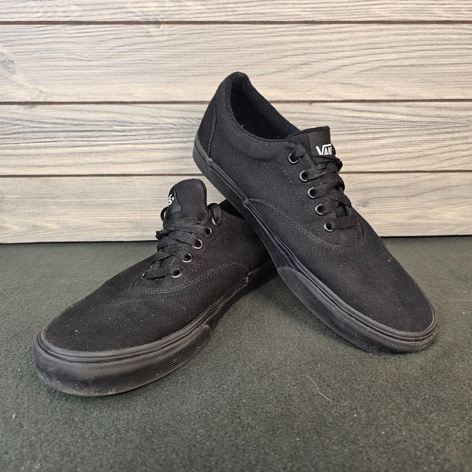VANS 721356 Black, Off The Wall, Sneakers, Men's Size 10.5