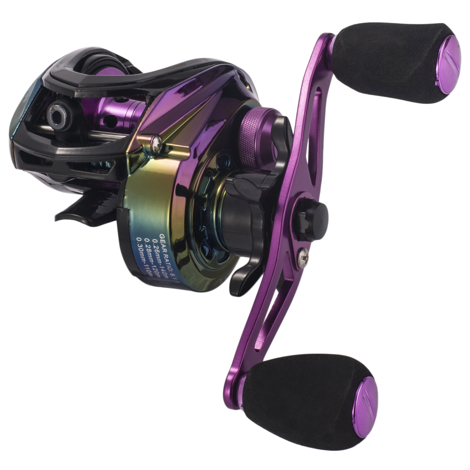 Colorful 19+1 BB Fishing Reel 8.1:1 Baitcasting Fishing Reel Ultra Light Smooth