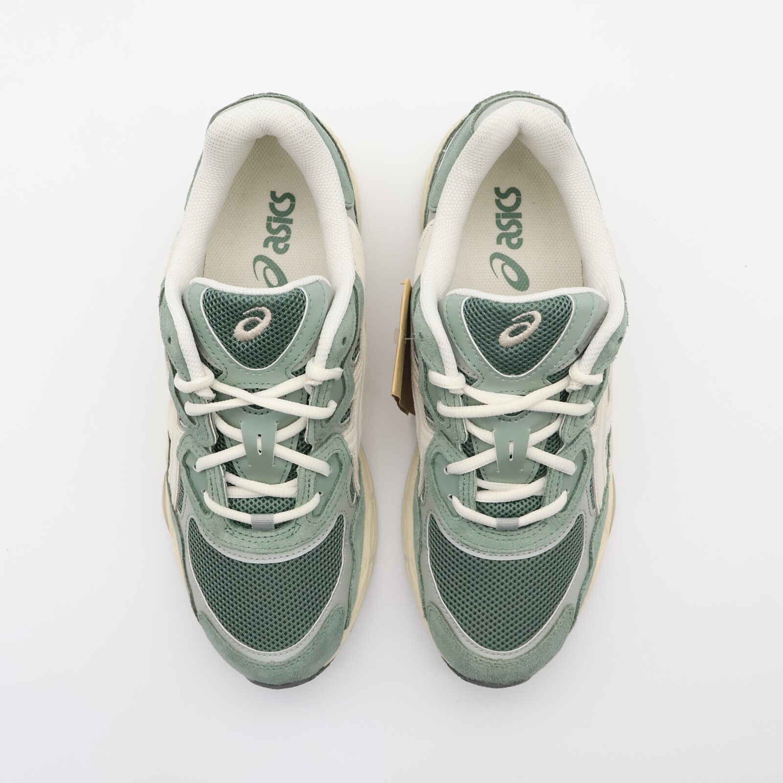Pre-owned Asics 1203a383-302  Gel-nyc Ivy Smoke Grey Khaki Forret Green White (men's)