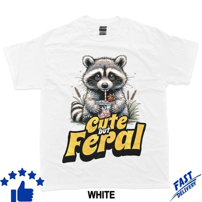 Cute but feral, funny Raccoon T-Shirt