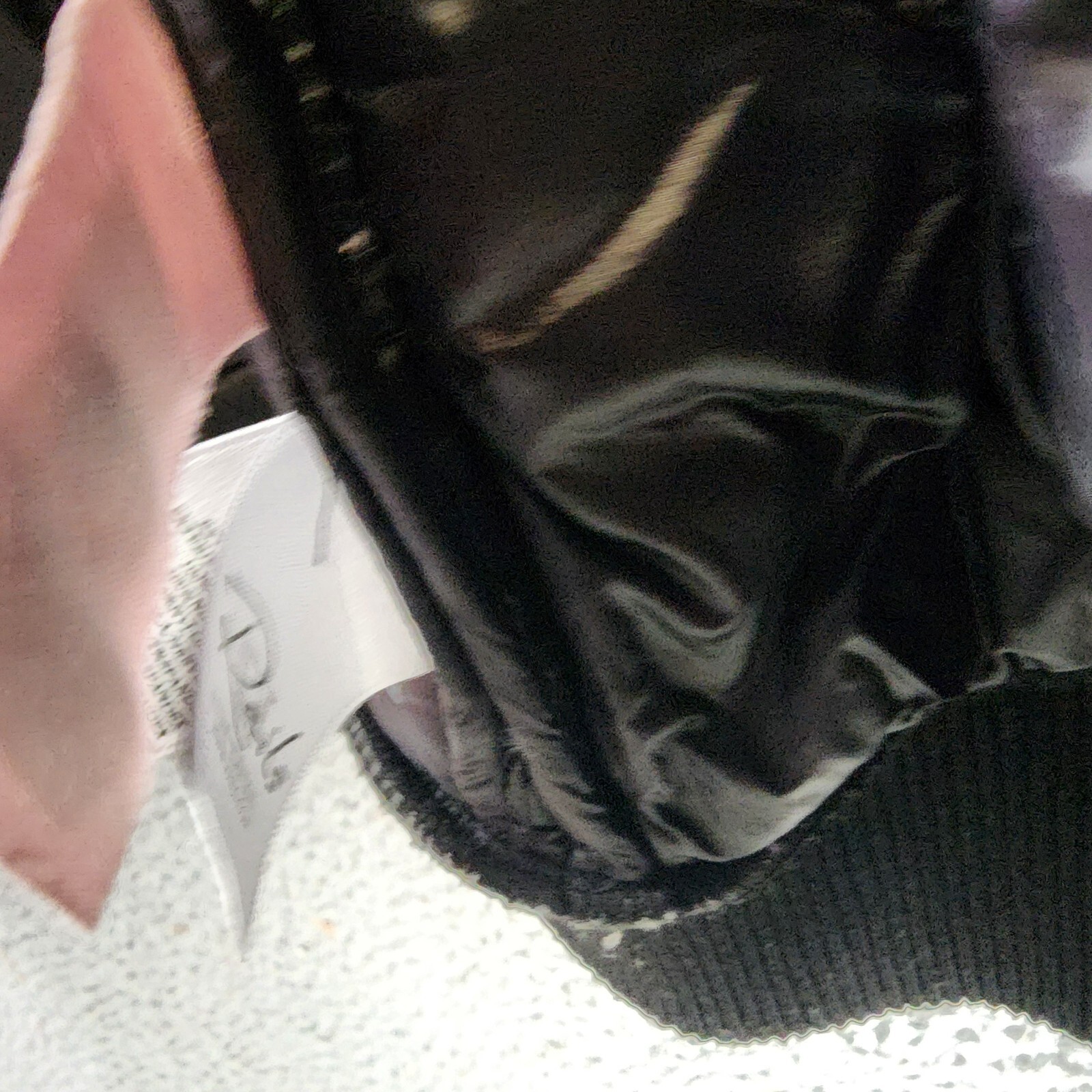 Rails Shay Diamond Quilted Jacket Womens XS Black Faux Shearling Collar Full Zip - Picture 9 of 17