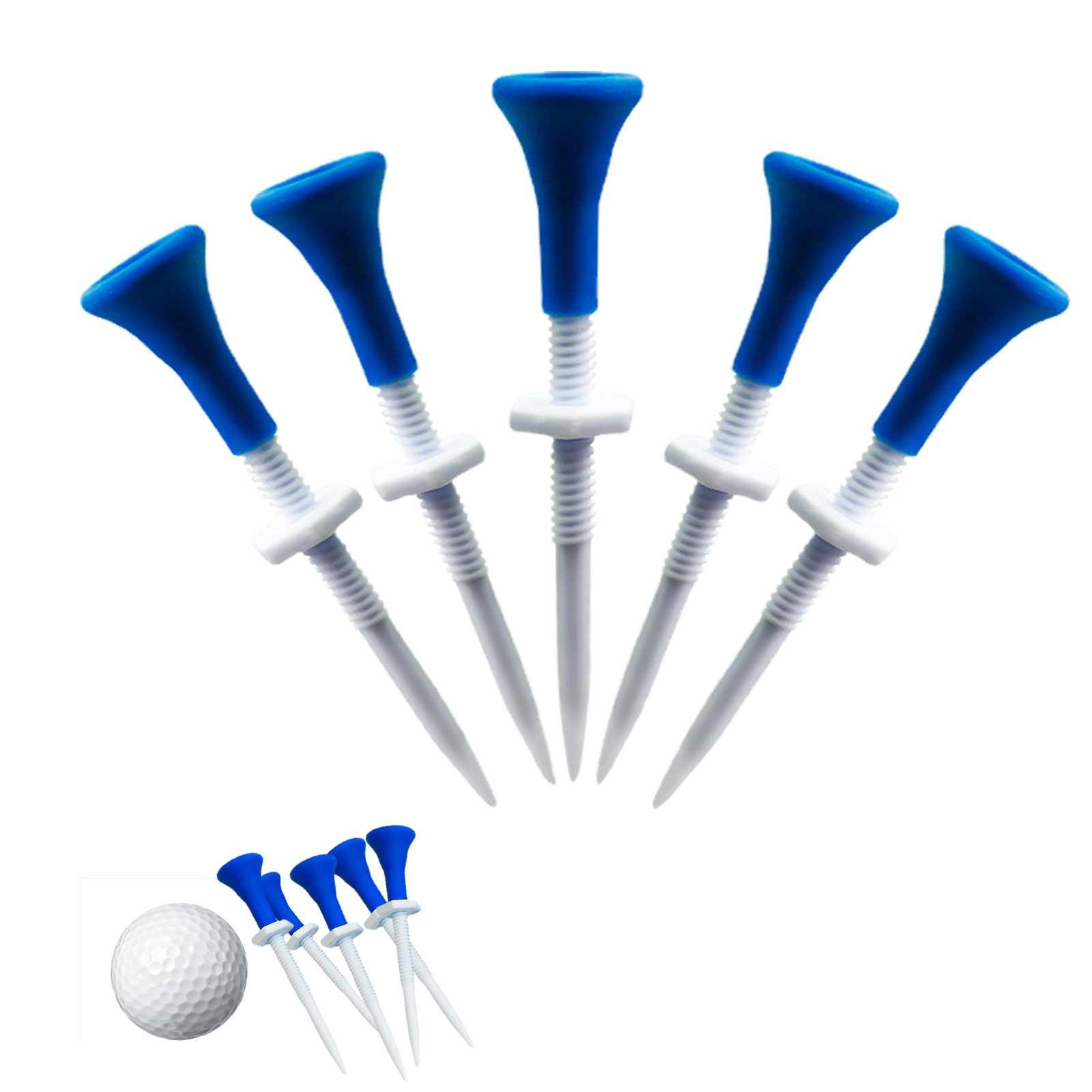 Tees With Soft Rubber Golf Head Height Can Be Adjusted New