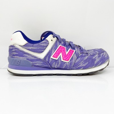 

New Balance Mens 574 KL574SQP Фиолетовая повседневная обувь Кроссовки Размер 3 M, Фиолетовый, 574