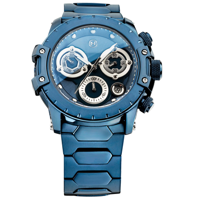 NOVE NOVE MODENA CHRONOGRAPH BLUE WATCH - BRAND