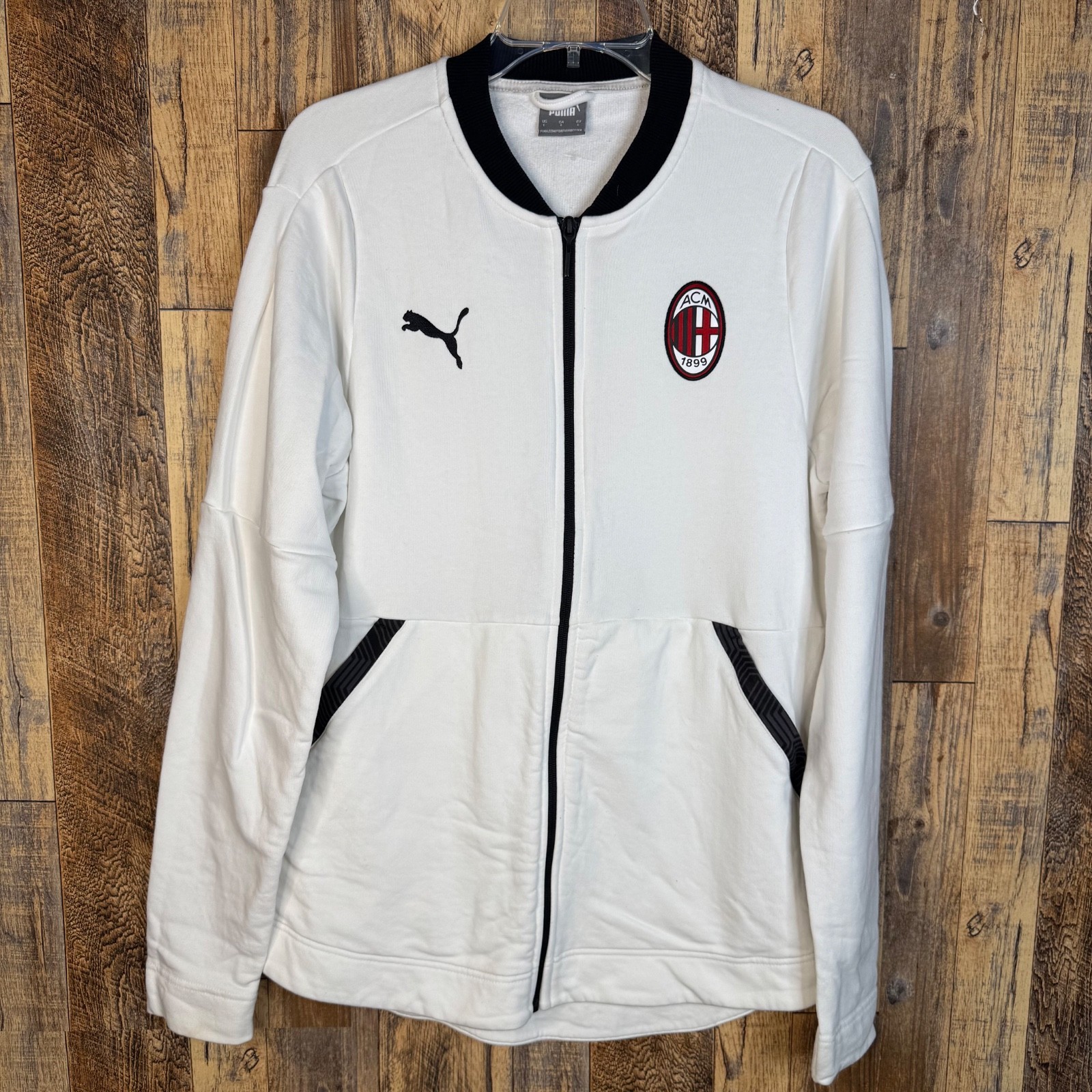 AC MILAN FOOTBALL TRAINING TRACK JACKET PUMA 758220-14 MEN'S M | eBay