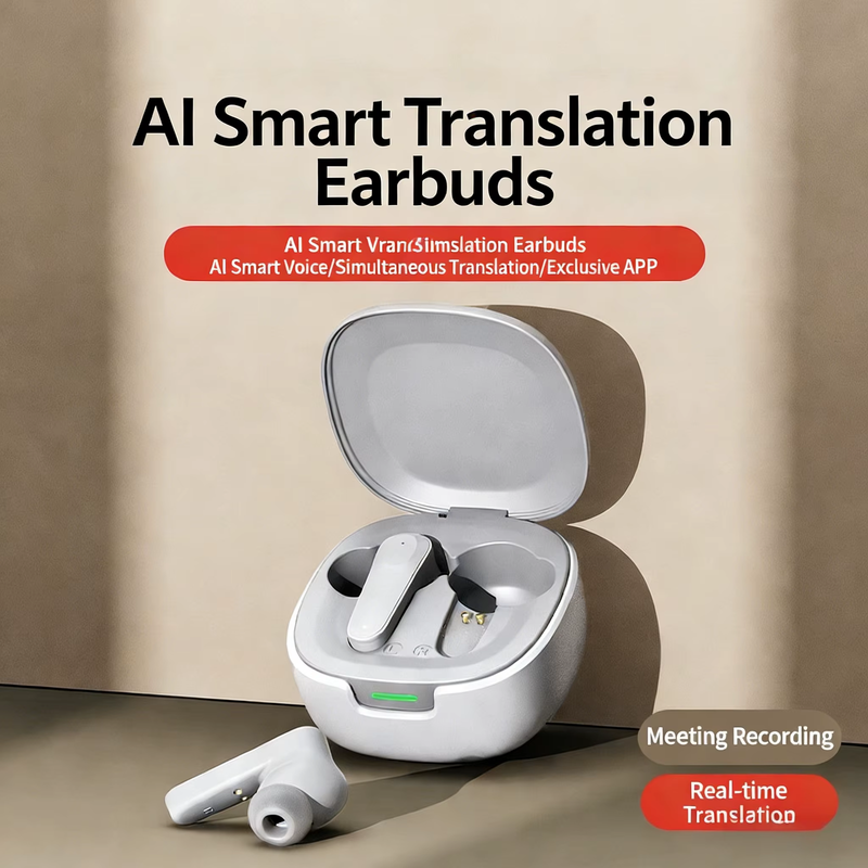2025 Upgrade A98 AI Translation Wireless Bluetooth Earphones 144 Countries Langu