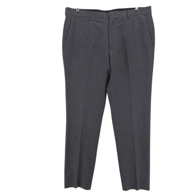 J CREW  Ludlow Gray Slim Fit Dress Pants Cotton Moon Wool Size 36 Inseam 32.5"