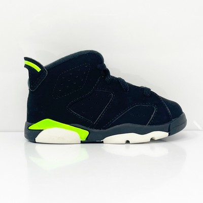 

Nike Boys Air Jordan 6 384667-003 Черные баскетбольные кроссовки, размер 6C, Черный, Air Jordan 6