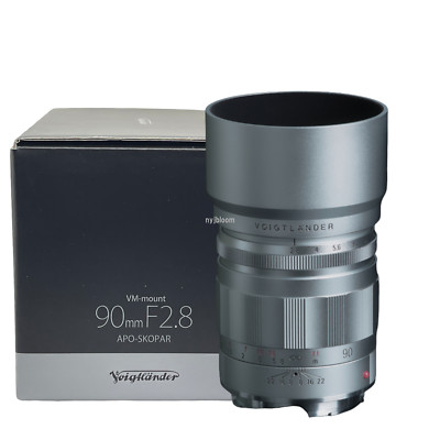 New VOIGTLANDER APO-SKOPAR 90mm f2.8 VM Leica M Mount  (SILVER)