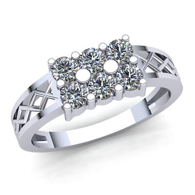 Pre-owned Jewelwesell 0.5ctw Round Brilliant Cut Diamond Men's Classic Engagement Ring 14k Gold