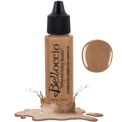 Belloccio Pro Airbrush Makeup CAPPUCCINO SHADE FOUNDATION Flawless Face Cosmetic