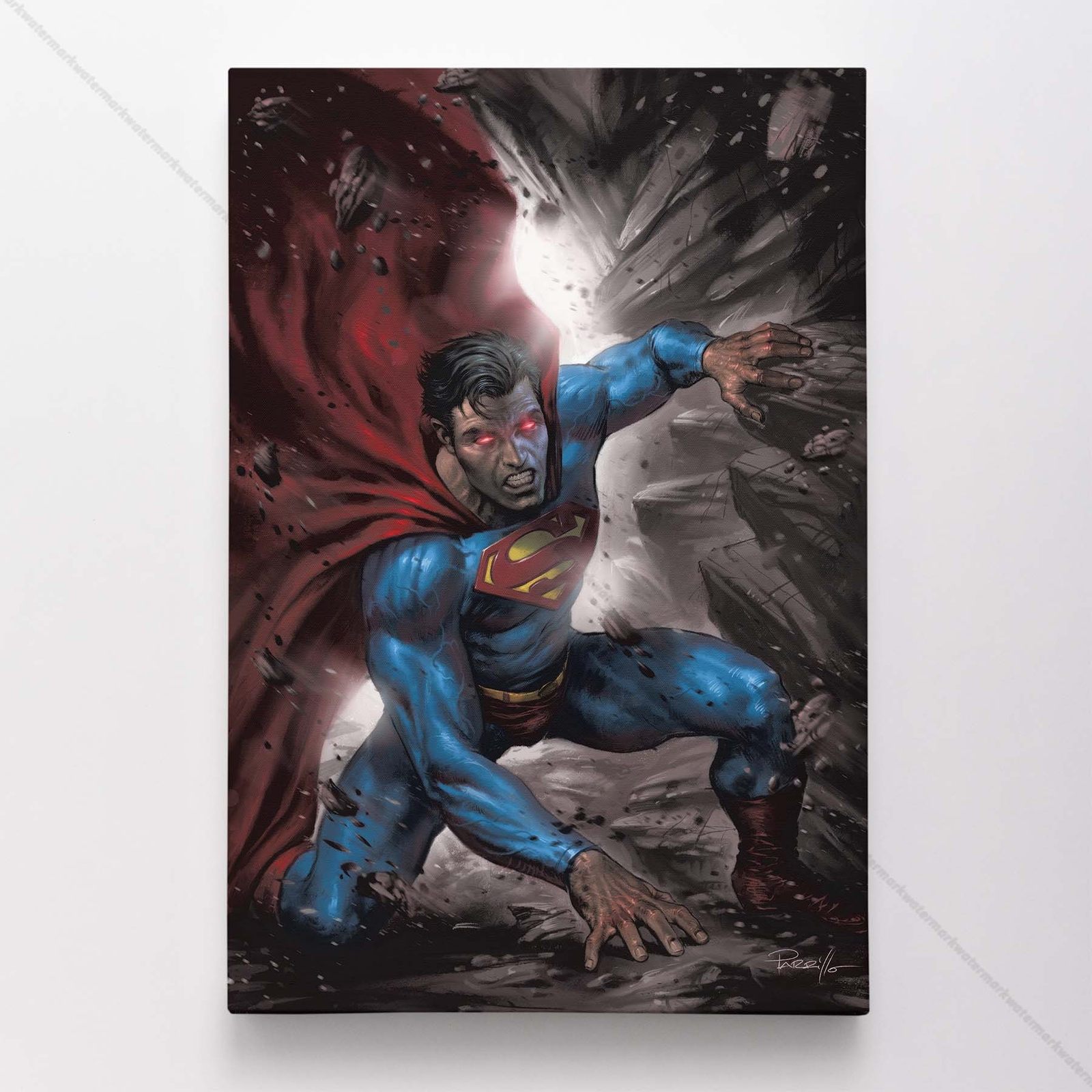 Superman Poster Canvas DC Comic Book Cover Justice League Art Print #3378