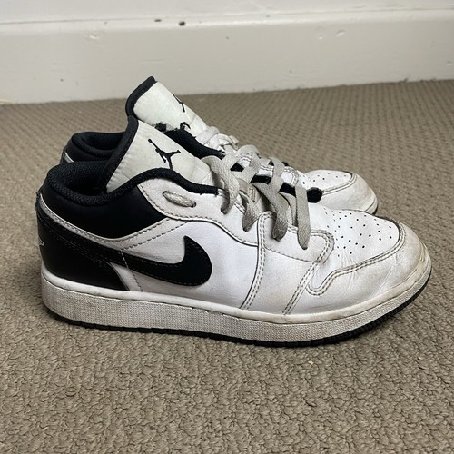 Nike Air Jordan 1 Low 白黒 10.5 Nike Air Jordan 1 Low AJ1 White Black Men Casual Shoes
