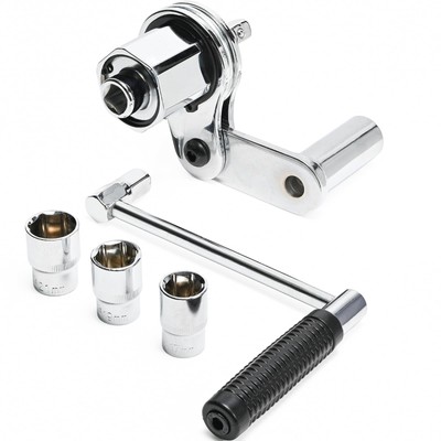 Torque Multiplier Set 1/2  DR w/ 3 Sockets, Labor Saving Lug Nut Remover, Han...