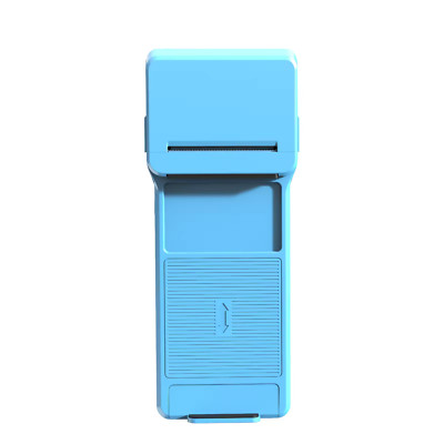 Symcode MJ-Q10 Back Clip Wireless BT Barcode Scanner With NFC + Printer - Blue