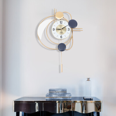 Inspired Modern Wall Clock Nordic Metal Hanging Clocks 3D Mute Design Art Decor