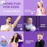 YLL Mini Karaoke Machine with 2 Wireless Microphones, TOP Kids Gifts for Girls Ages 3, 4, 5, 6, 7, 8, 9,10,11,12 +Year Old, 4-12 Years Old Birthday Toy Gift for Girls Boys Party (Purple)