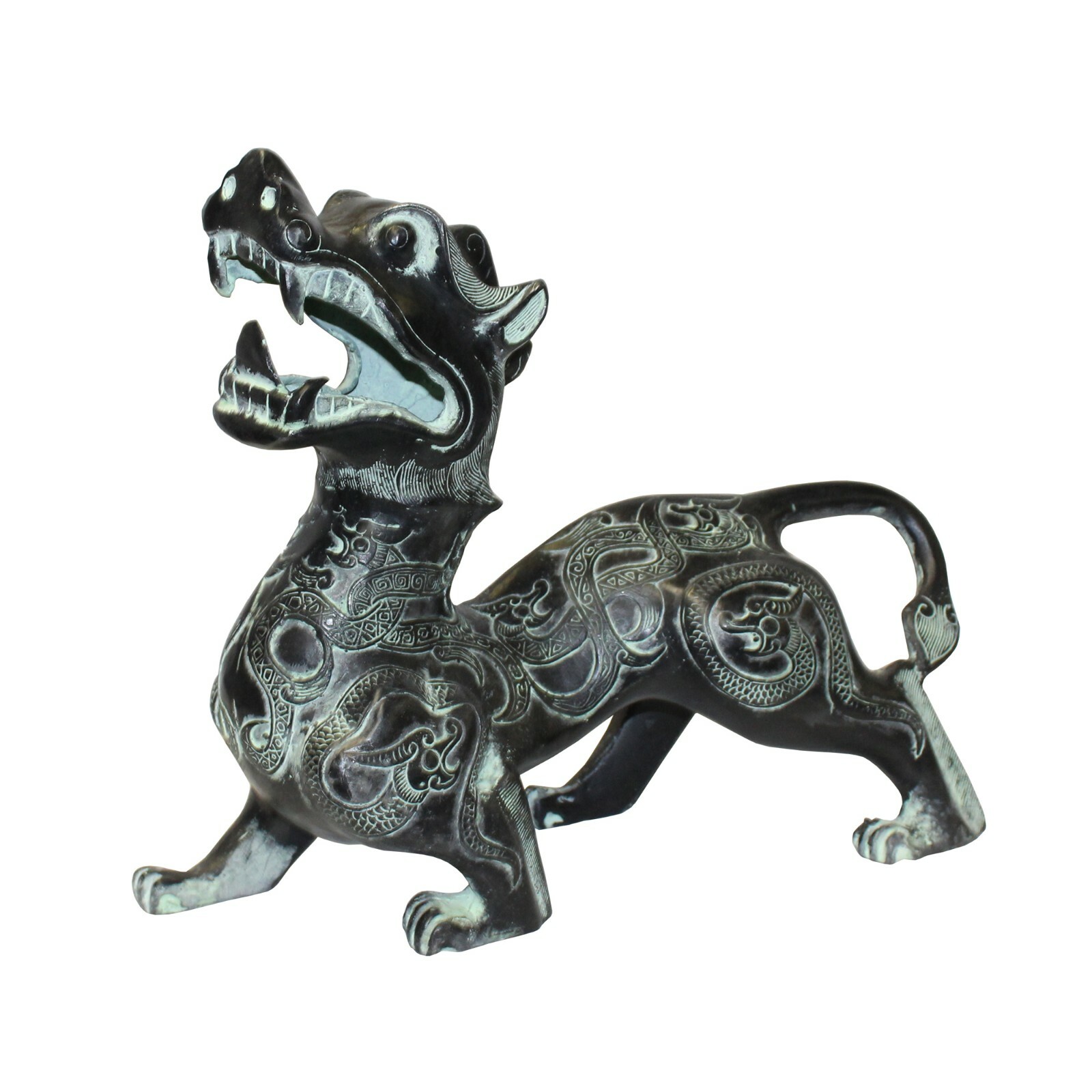 Chinese Oriental Green Bronze-ware Home Decor Pixiu Display cs5533S Chinese Oriental Green Bronze-ware Home Decor Pixiu Display cs5533S