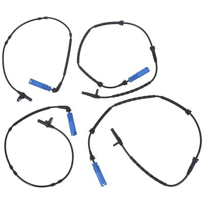 4PCS Front Rear Left & Right ABS Wheel Speed Sensors Fits 2004-2010 BMW X3