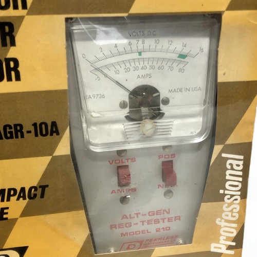 Vintage Peerless ALT GEN REG Tester Model 210 AGR-10A NEW Factory Sealed 1971