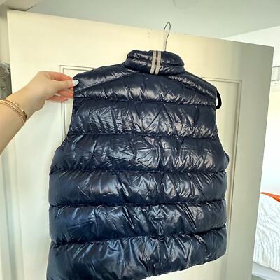 Pre-owned Canada Goose Cypress Vest Black Disc Down Filled Puffer Packable Navy 2xl In Blue