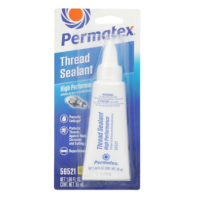 Permatex High Performance Thread Sealant 50 ml No Leak High Pressure Sealant