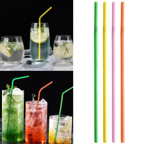 100X Neon Colored   Flexible  Disposable  For Parties And Picnics   A Variety Of